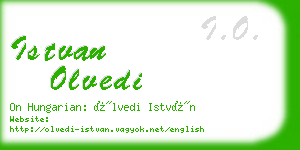 istvan olvedi business card